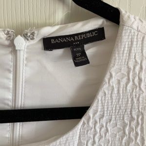White Banana Republic A-Line Mini Dress